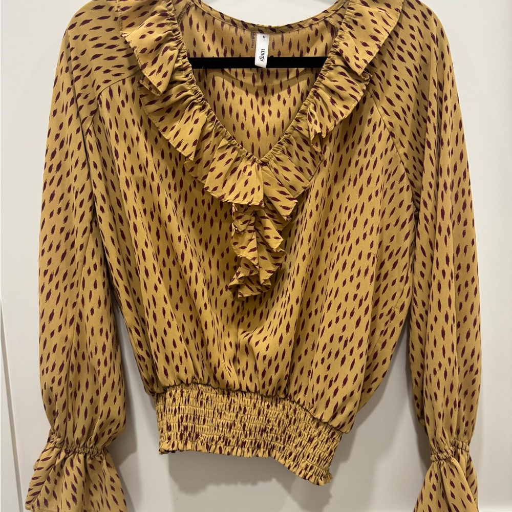 GlamMustard Ruffled Blouse